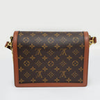 Louis Vuitton Monogram Reverse Dauphine MM Shoulder Bag Brown — view 9