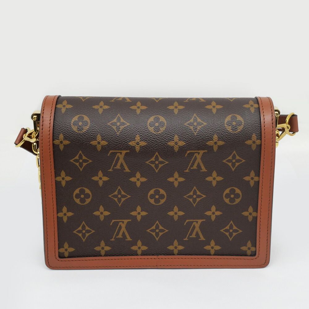 Louis Vuitton Monogram Reverse Dauphine MM Shoulder Bag Brown — view 9