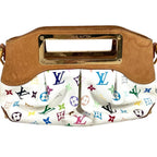 Louis Vuitton Handbag Judy PM Monogram Multicolor Canvas Bronze White — view 6