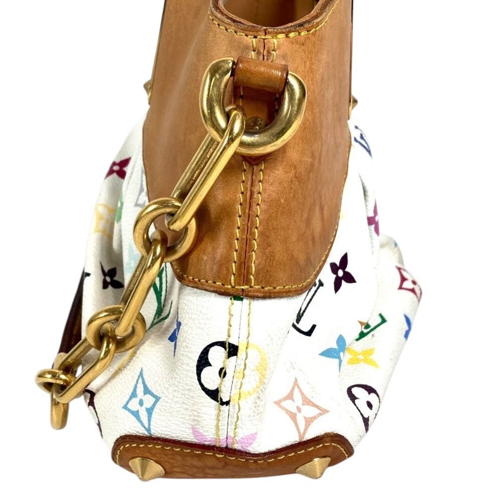 Louis Vuitton Handbag Judy PM Monogram Multicolor Canvas Bronze White — view 5