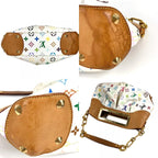 Louis Vuitton Handbag Judy PM Monogram Multicolor Canvas Bronze White — view 8
