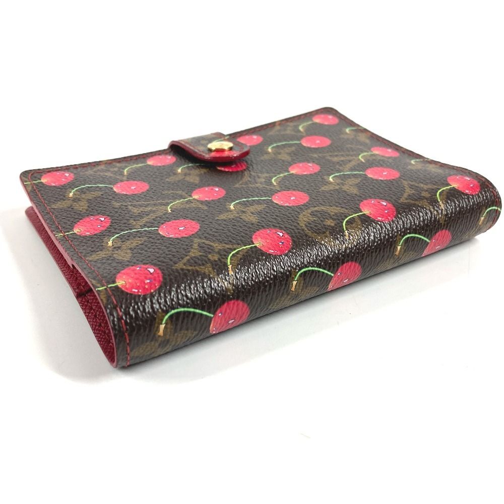 Louis Vuitton Notebook Cover Agenda PM Monogram Cherry Canvas Brown — view 5