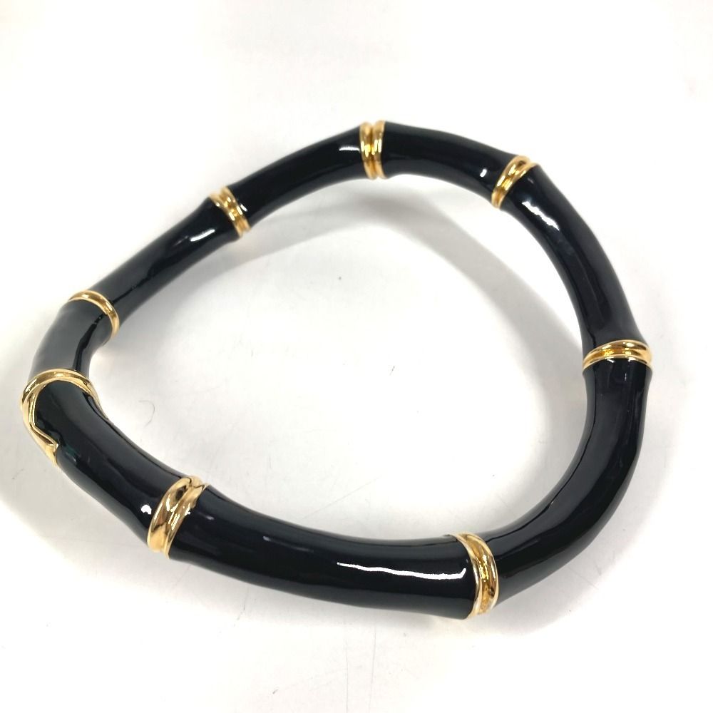 Gucci Necklace Bamboo Logo Choker Aluminum Black — view 5
