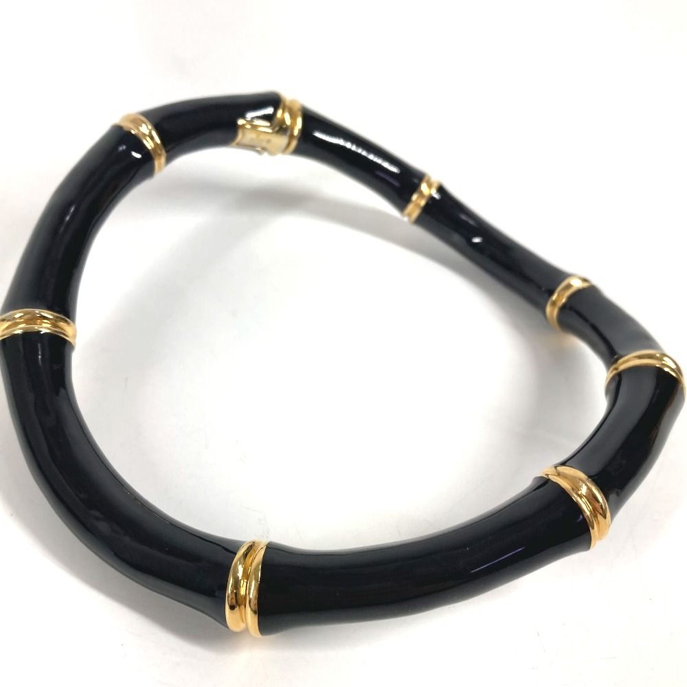 Gucci Necklace Bamboo Logo Choker Aluminum Black — view 3