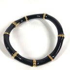 Gucci Necklace Bamboo Logo Choker Aluminum Black — view 6