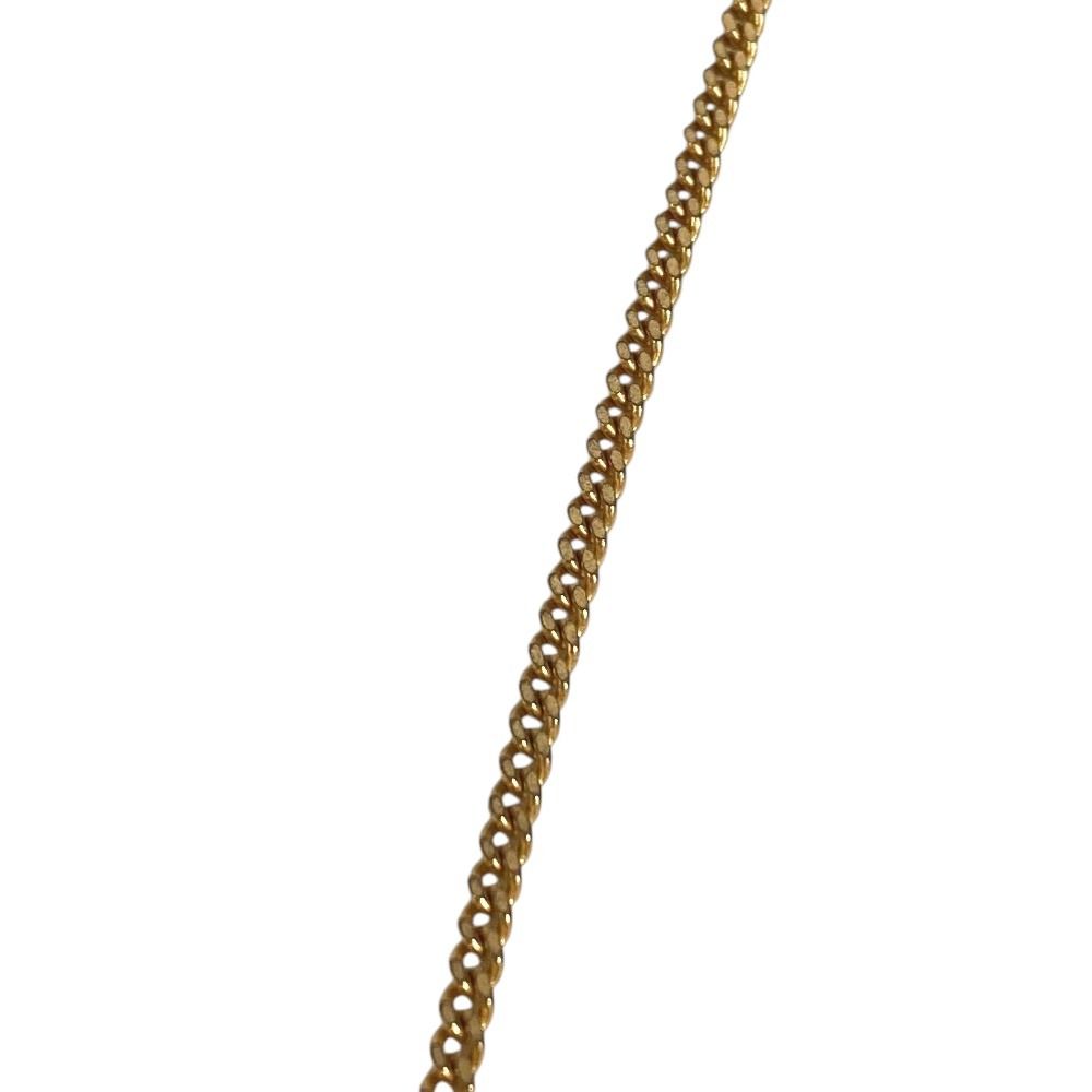 Chanel Necklace Soccer Ball Logo CC Metal White — view 6