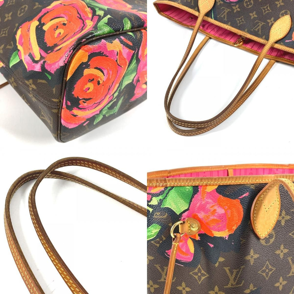 Louis Vuitton Tote Neverfull MM Monogram Canvas Pink — view 7