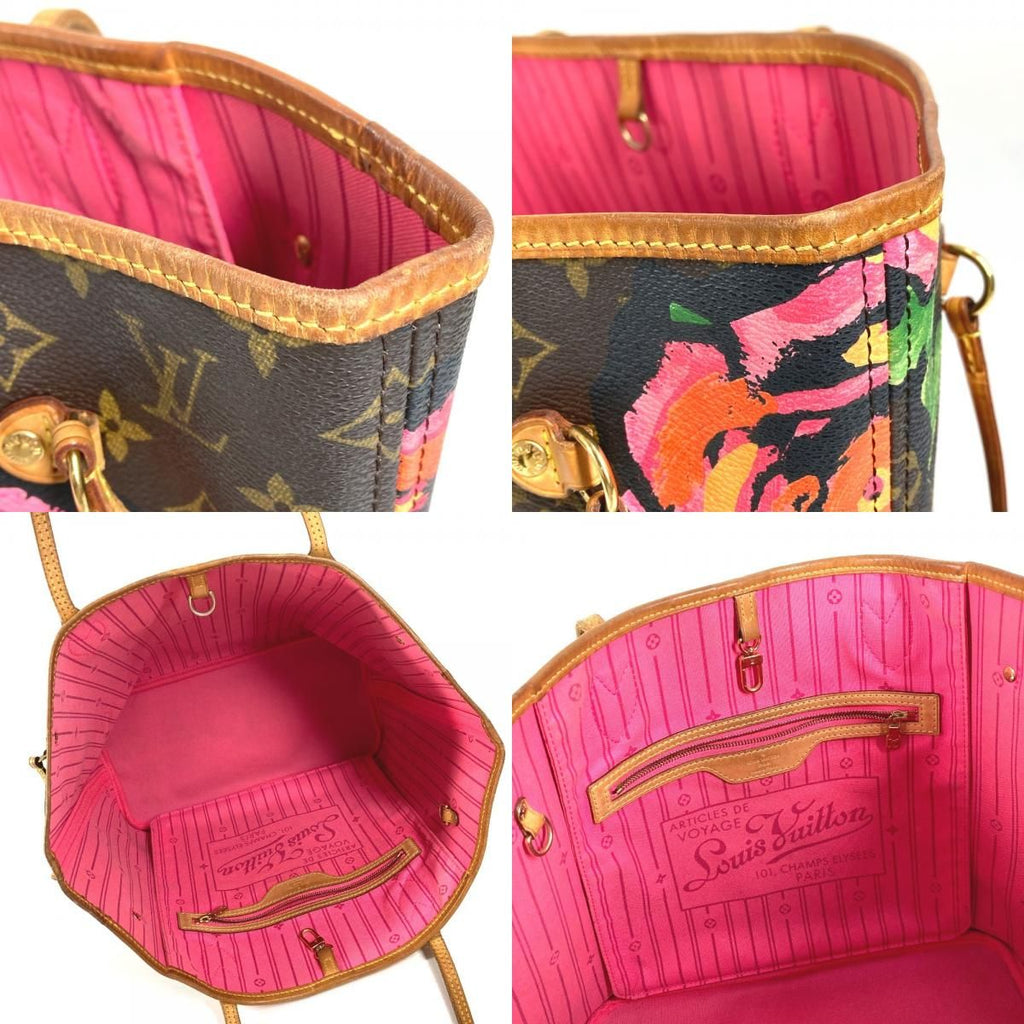 Louis Vuitton Tote Neverfull MM Monogram Canvas Pink — view 8