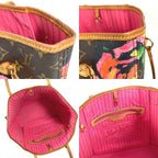 Louis Vuitton Tote Neverfull MM Monogram Canvas Pink — view 8