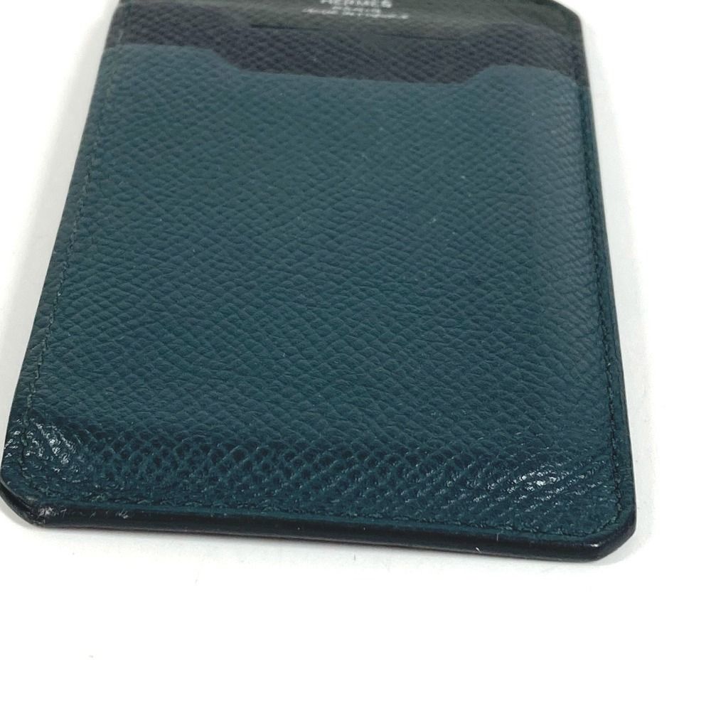 Hermes Card Case Logo City Epsom Black — view 3