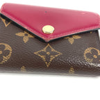 Louis Vuitton Trifold Wallet Portefeuille Zoe Monogram Canvas Fuchsia Brown — view 4
