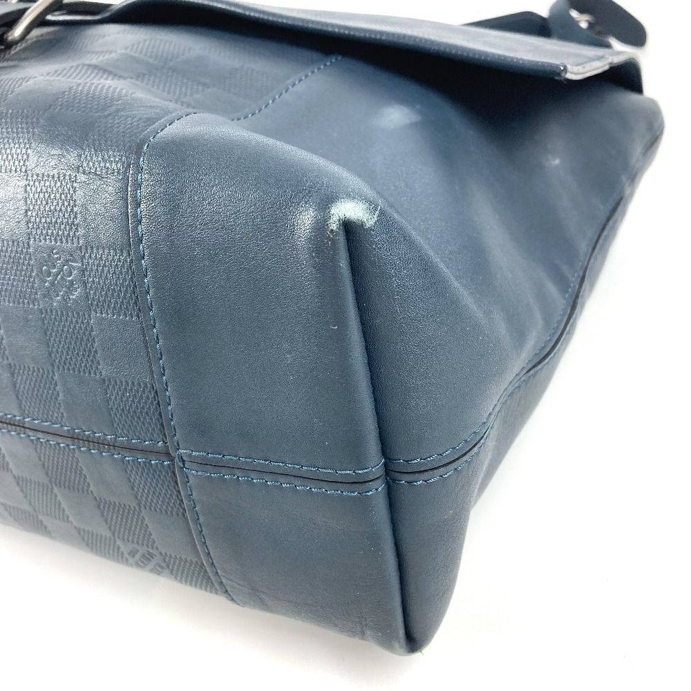 Louis Vuitton Shoulder Bag Loft Damier Infini Leather Cosmos Navy — view 6