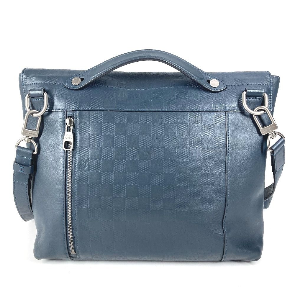 Louis Vuitton Shoulder Bag Loft Damier Infini Leather Cosmos Navy — view 2