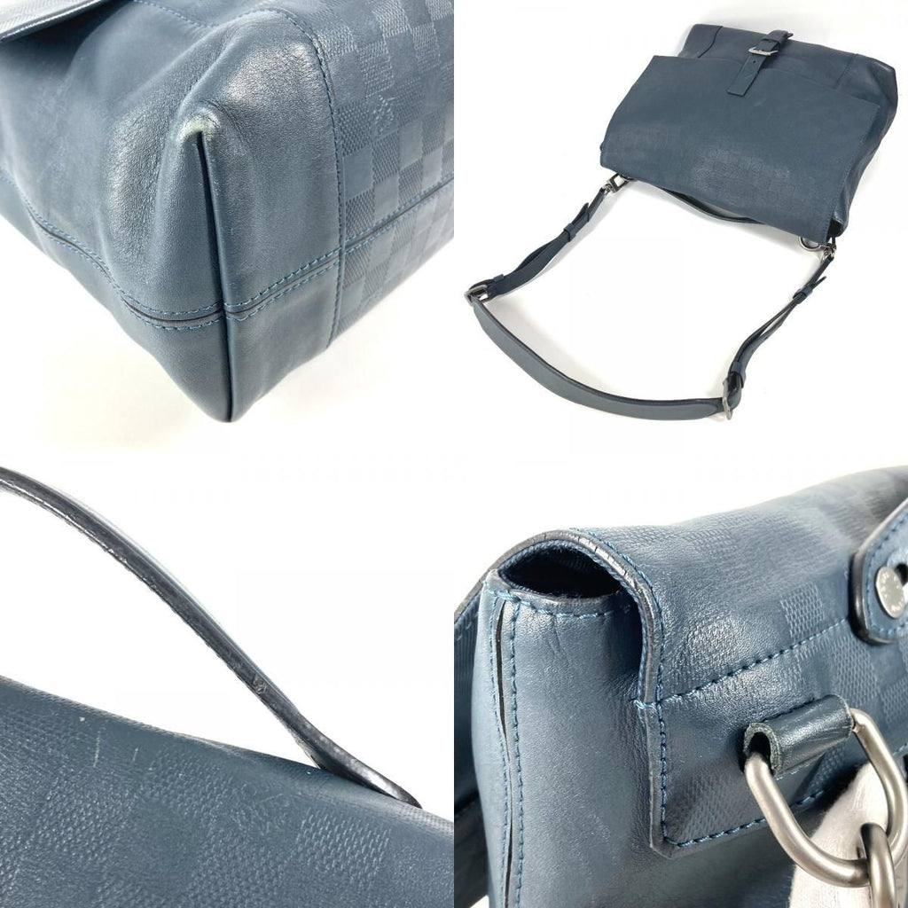 Louis Vuitton Shoulder Bag Loft Damier Infini Leather Cosmos Navy — view 7