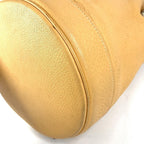 Hermes Shoulder Bag Lunch Taurillon Clemence Yellow Beige — view 6