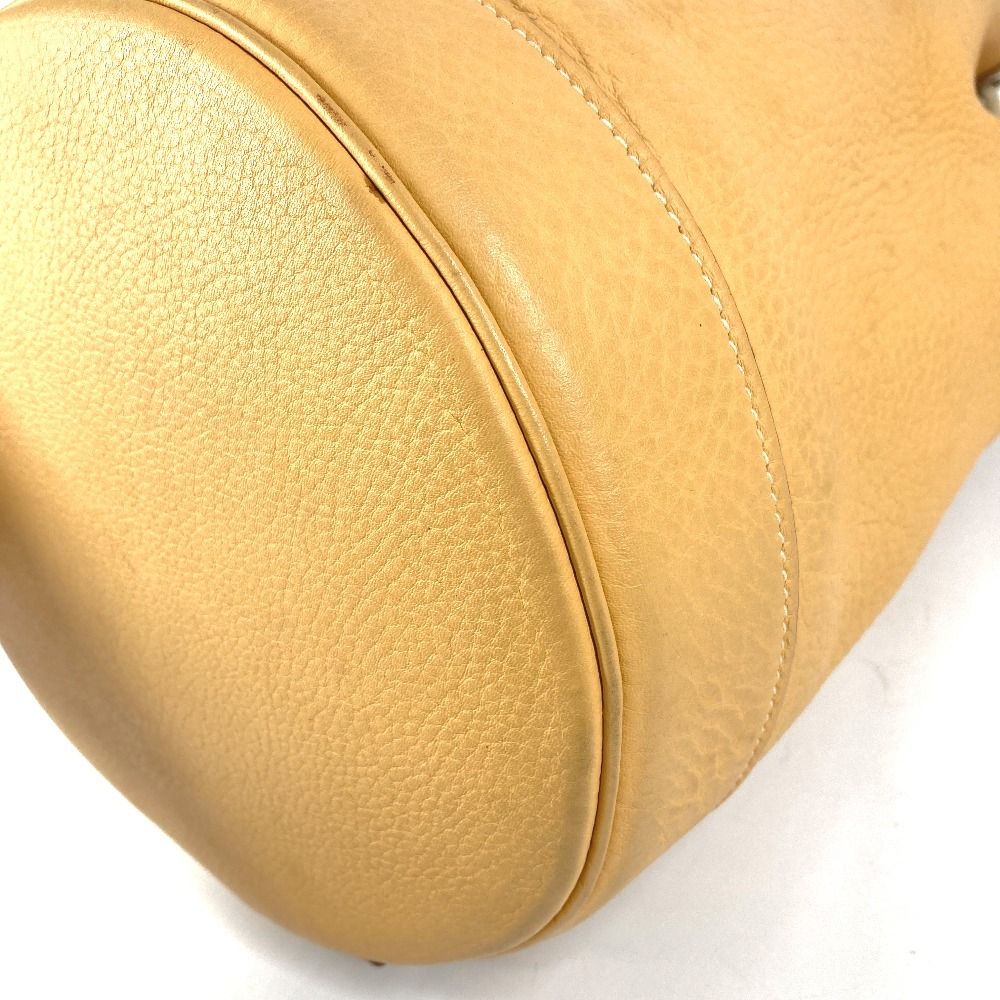 Hermes Shoulder Bag Lunch Taurillon Clemence Yellow Beige — view 6