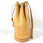 Hermes Shoulder Bag Lunch Taurillon Clemence Yellow Beige — view 3