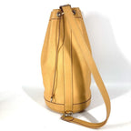 Hermes Shoulder Bag Lunch Taurillon Clemence Yellow Beige — view 2