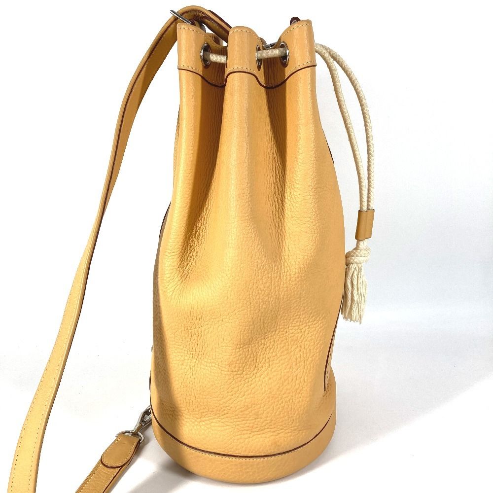 Hermes Shoulder Bag Lunch Taurillon Clemence Yellow Beige — view 4