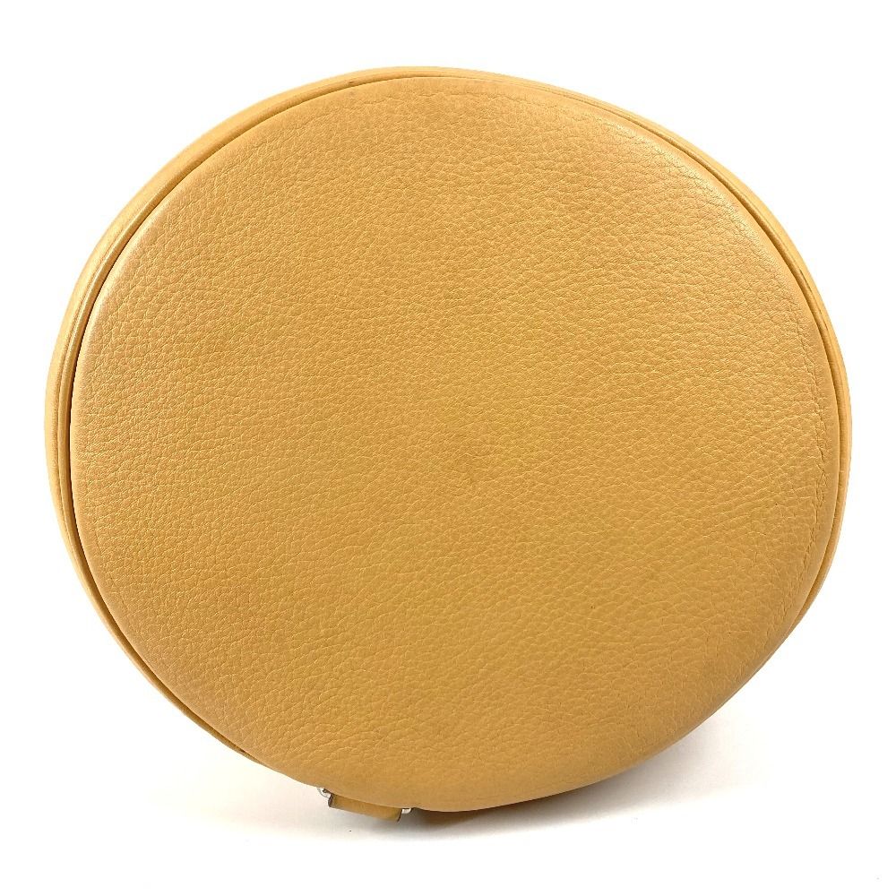 Hermes Shoulder Bag Lunch Taurillon Clemence Yellow Beige — view 5