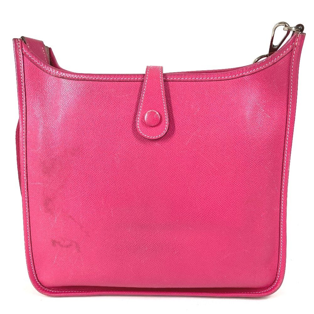 Hermes Shoulder Bag Evelyne 1 PM Epsom Rose Tyrian Pink — view 2
