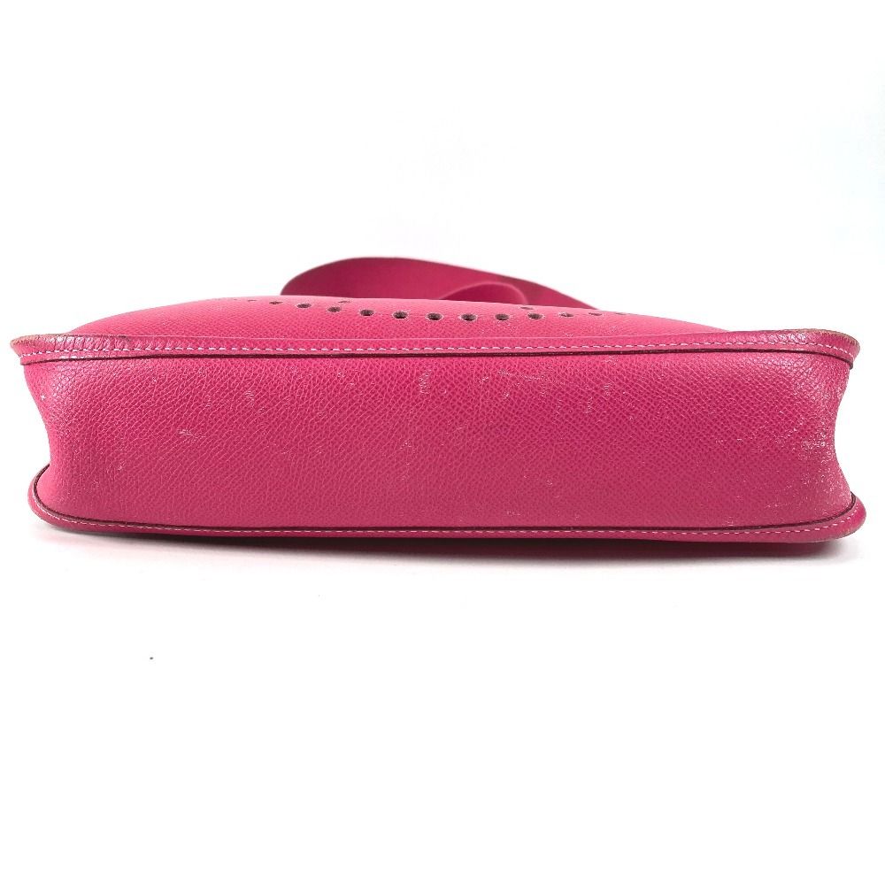 Hermes Shoulder Bag Evelyne 1 PM Epsom Rose Tyrian Pink — view 5