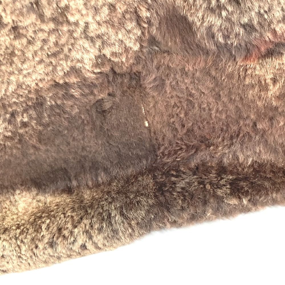 Chanel Tote CC Logo Rabbit Fur Brown — view 2