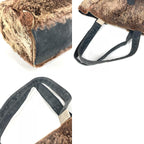 Chanel Tote CC Logo Rabbit Fur Brown — view 9