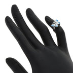 Dior Butterfly Motif Diamond Pinky Ring 18k White Gold — view 7