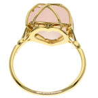 Dior Rose Quartz Ring 18k Yellow Gold Ring — view 5