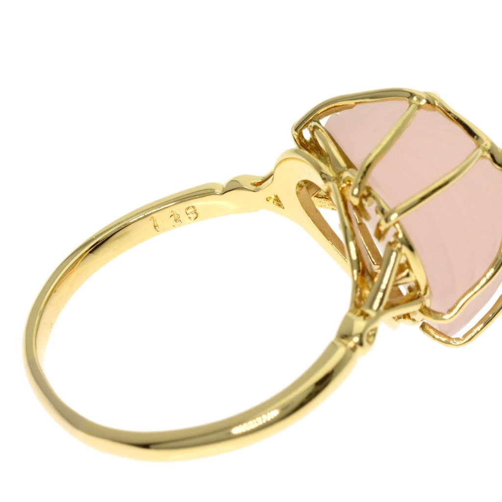 Dior Rose Quartz Ring 18k Yellow Gold Ring — view 6
