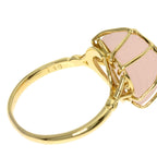 Dior Rose Quartz Ring 18k Yellow Gold Ring — view 6