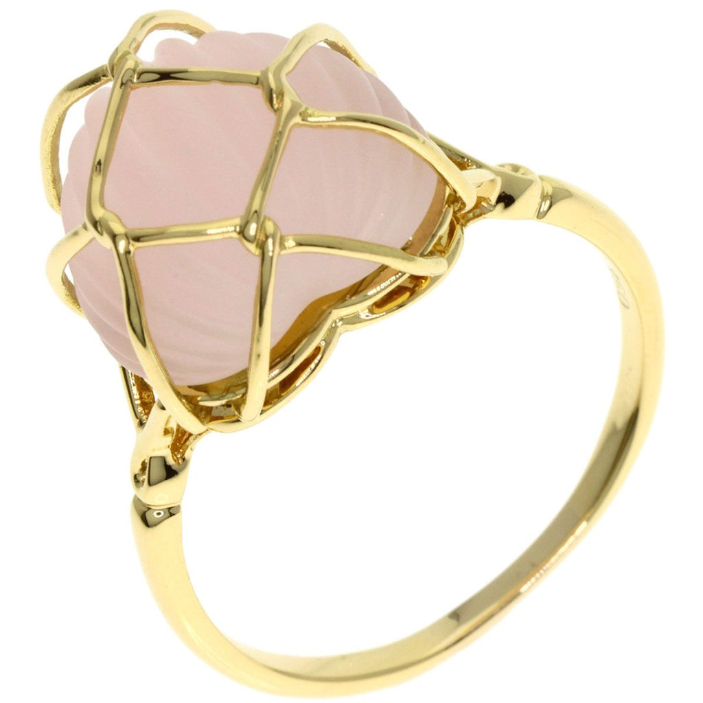 Dior Rose Quartz Ring 18k Yellow Gold Ring — view 2