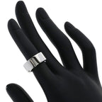 Chanel Signature Ring 18k White Gold