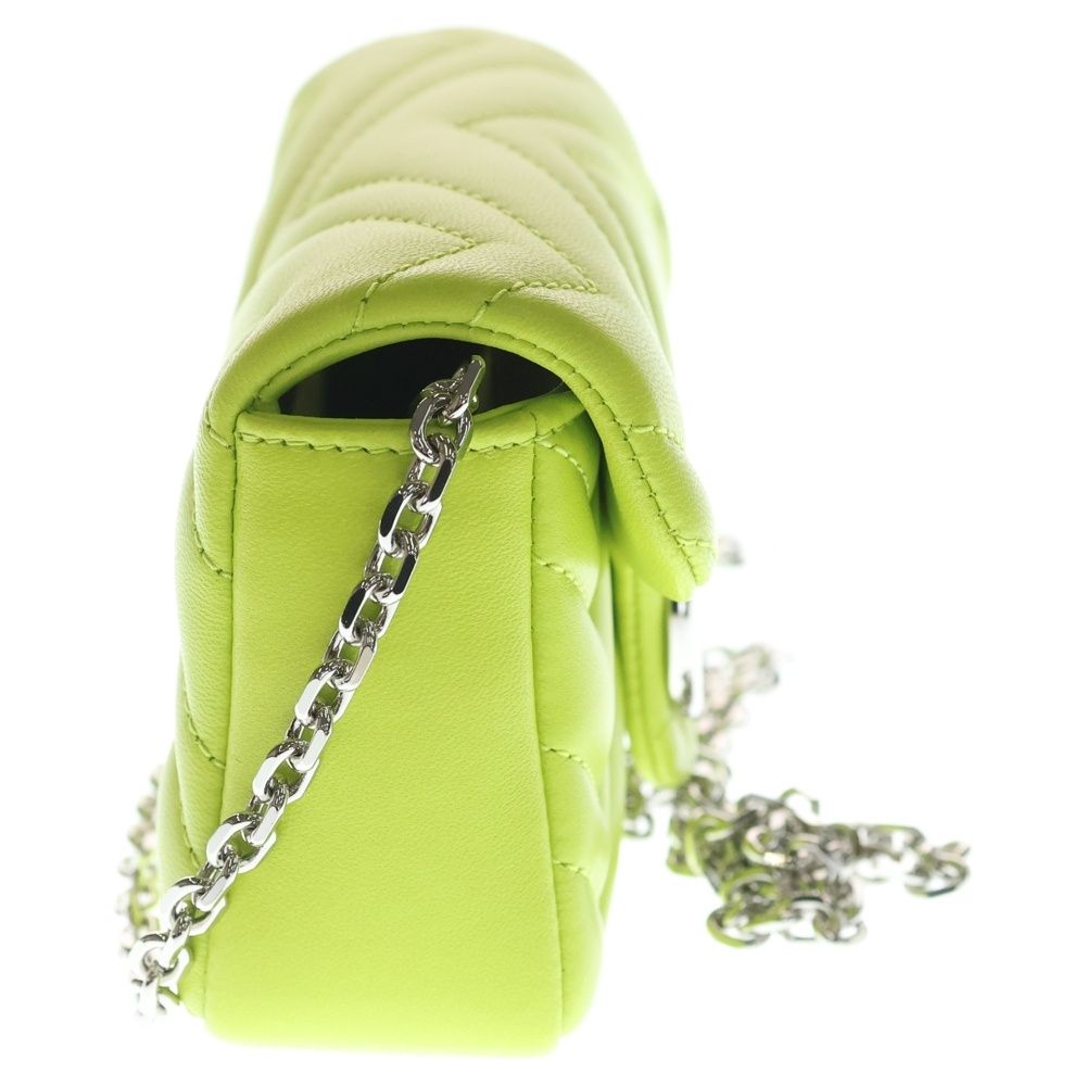 Gucci GG Marmont Quilting Chain Mini Bag Quilted Yellow — view 3