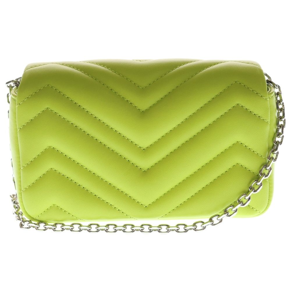 Gucci GG Marmont Quilting Chain Mini Bag Quilted Yellow — view 2