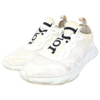 Dior Front Logo Lace Up Low Cut Sneakers White — view 2