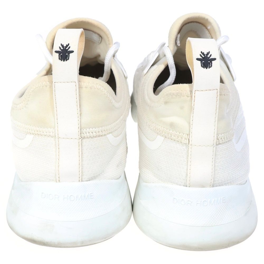 Dior Front Logo Lace Up Low Cut Sneakers White — view 3