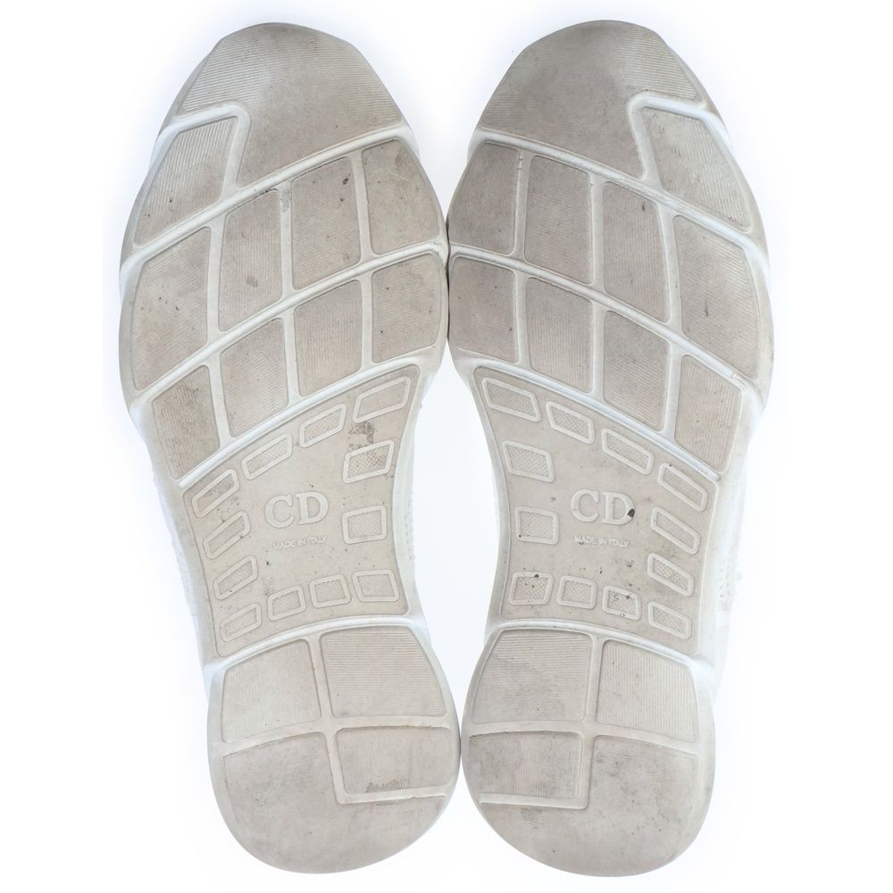 Dior Front Logo Lace Up Low Cut Sneakers White — view 5
