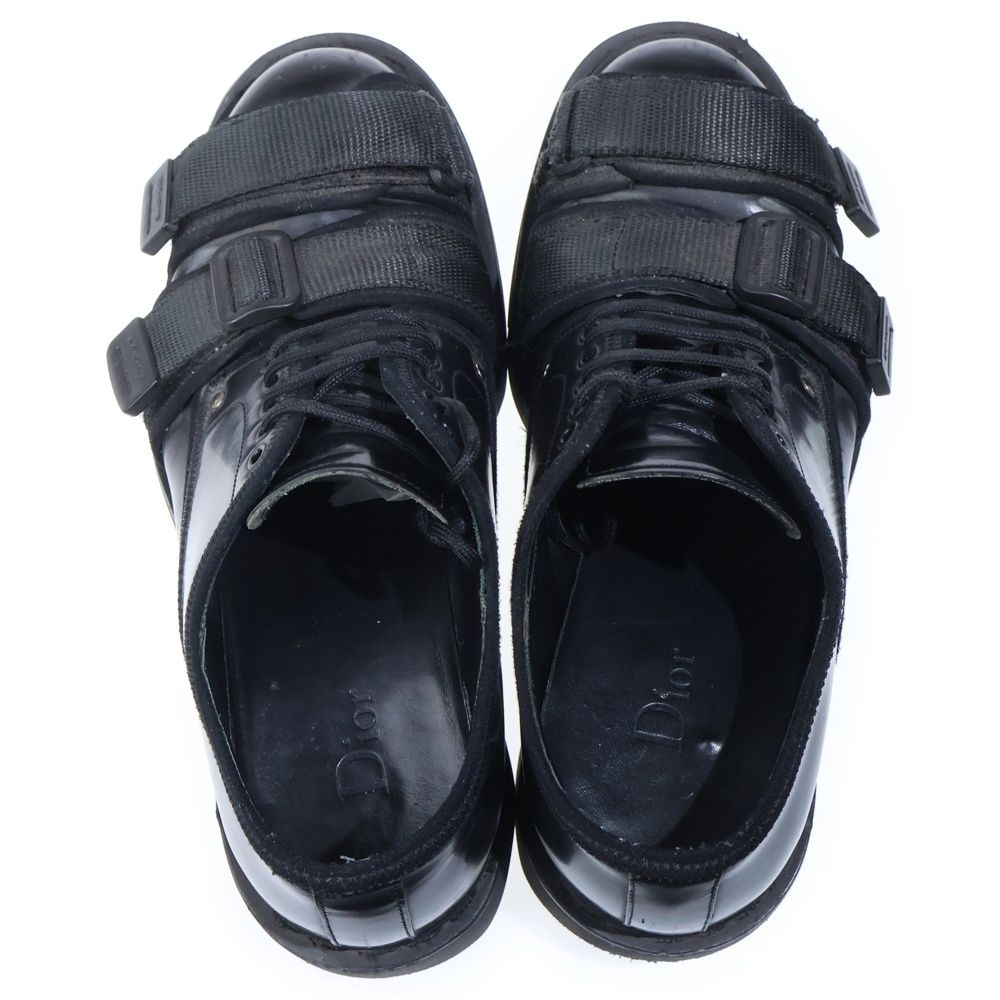 Dior Newwave Double Strap Low Cut Sneakers Shoes Black — view 4