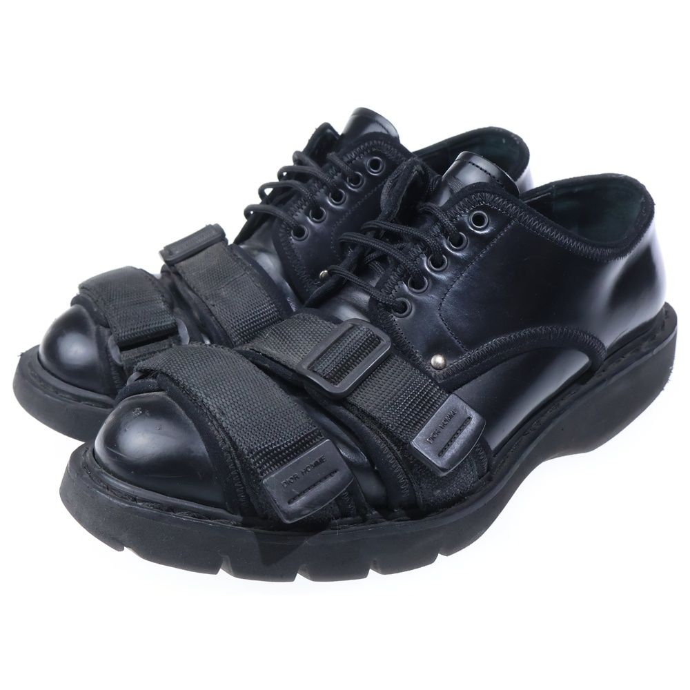 Dior Newwave Double Strap Low Cut Sneakers Shoes Black — view 2