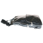Louis Vuitton Damier Graphite Avenue Belt Bag Black Leather Silver — view 3