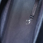 Chanel Paris Biarritz PM Quilted Tote Black Leather Canvas Silver — view 4