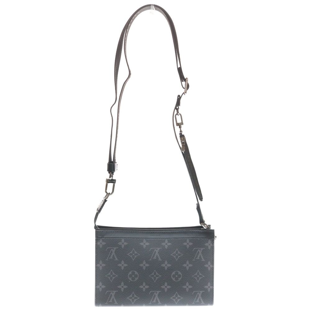 Louis Vuitton Monogram Eclipse Gaston Wearable Wallet Shoulder Bag Black Noir — view 2