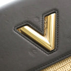 Louis Vuitton Twist MM 2-Way Shoulder Bag Black — view 5