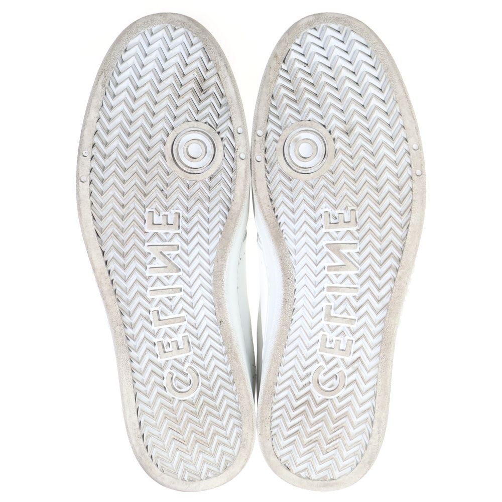 Celine Trainer Leather High Cut Sneakers White — view 5