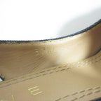 Celine Denim Ribbon Back Strap Sandals 37.5 Indigo — view 8