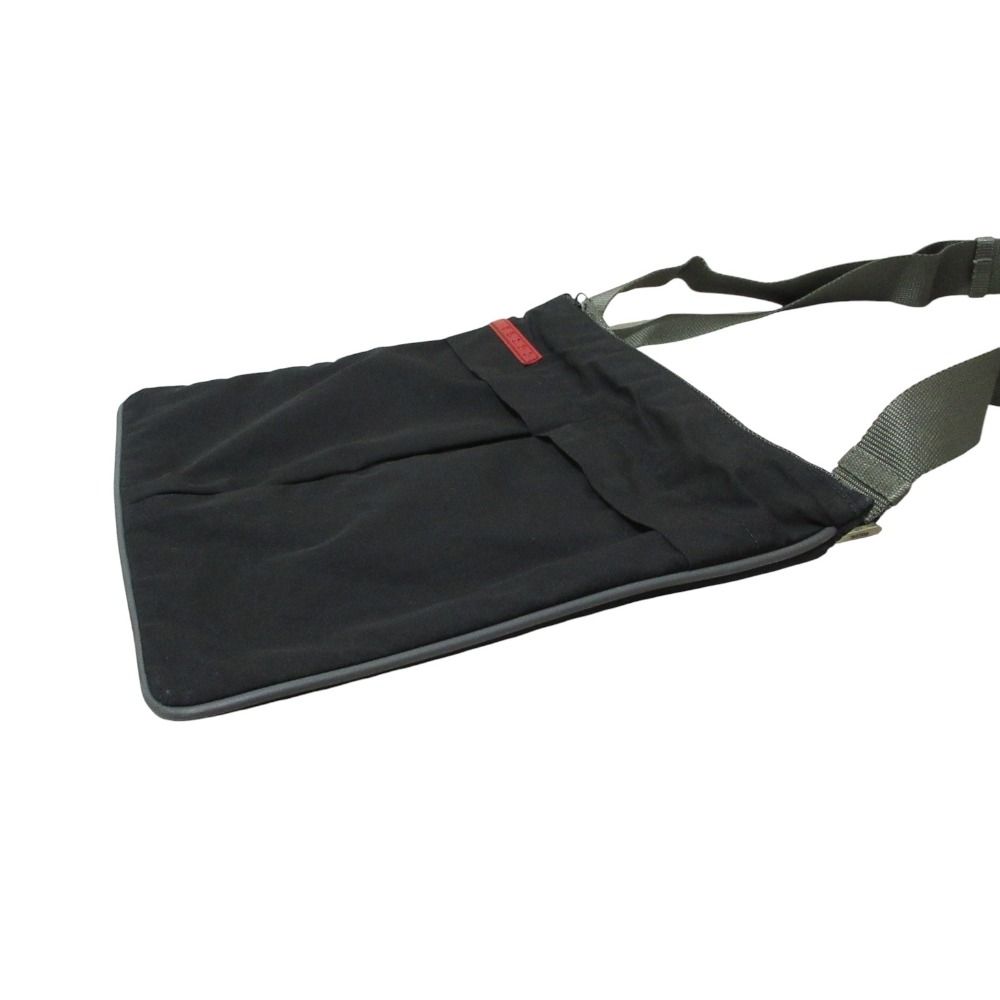 Prada Sports Vintage Nylon Shoulder Bag Black — view 7