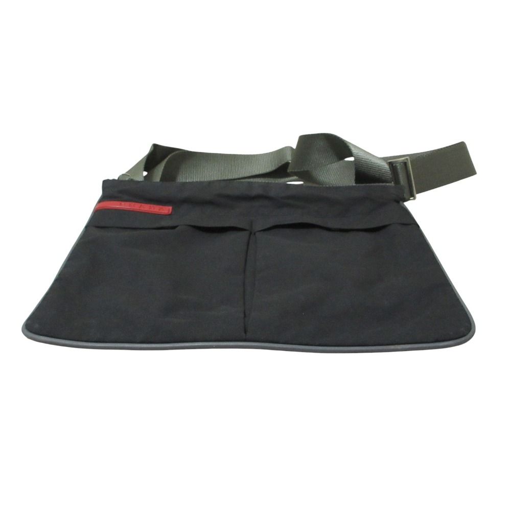 Prada Sports Vintage Nylon Shoulder Bag Black — view 3