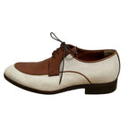 Louis Vuitton Leather Canvas Business Shoes Brown Ecru — view 3